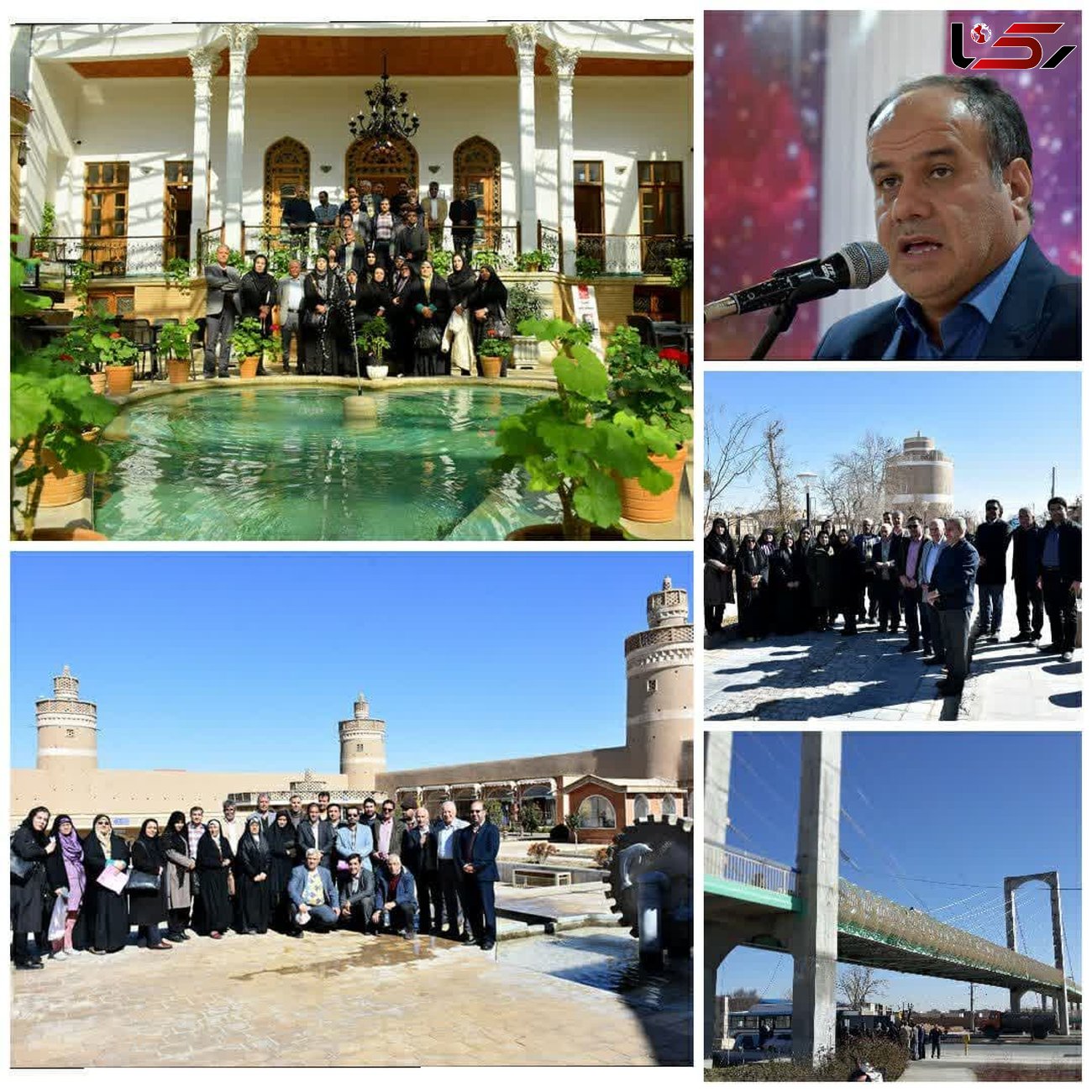  تور رسانه ای اعضای خانه مطبوعات و خبرنگاران اصفهان  از پروژه های عمرانی شهر نجف آباد 