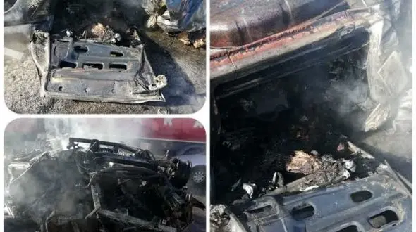 فوت 7 نفر در حادثه واژگونی ون در جاده کاشان قم