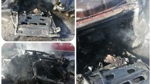 فوت 7 نفر در حادثه واژگونی ون در جاده کاشان قم