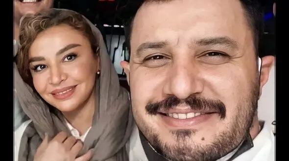 عکس سفر در زمان / جوادعزتی و همسرش قبل از طلاق   در دورهمی شیلا خداداد