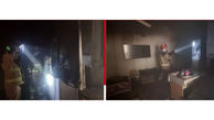 آتش سوزی یک خانه پشت شورای حل اختلاف خرمشهر + عکس