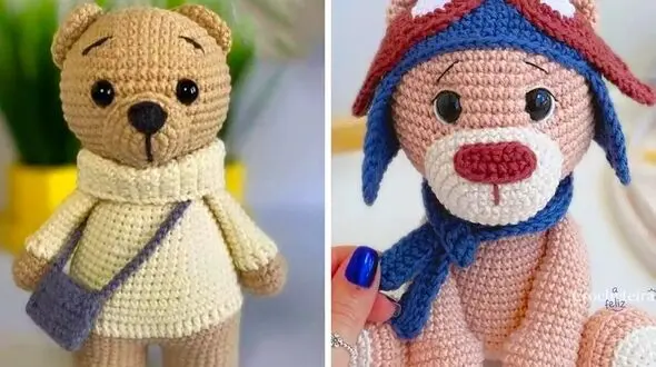 عروسک خرسی بافتنی: 15 مدل جذاب برای خلق هنر دست‌ ساز!
