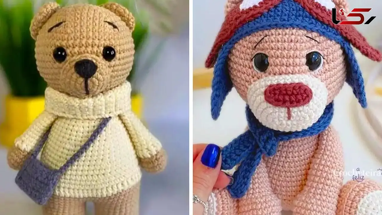 عروسک خرسی بافتنی: 15 مدل جذاب برای خلق هنر دست‌ ساز!