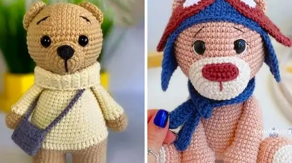 عروسک خرسی بافتنی: 15 مدل جذاب برای خلق هنر دست‌ ساز!
