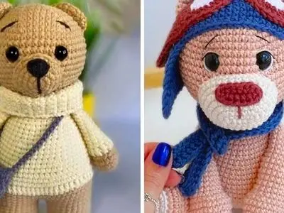 عروسک خرسی بافتنی: 15 مدل جذاب برای خلق هنر دست‌ ساز!