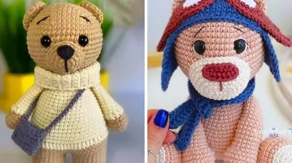 عروسک خرسی بافتنی: 15 مدل جذاب برای خلق هنر دست‌ ساز!