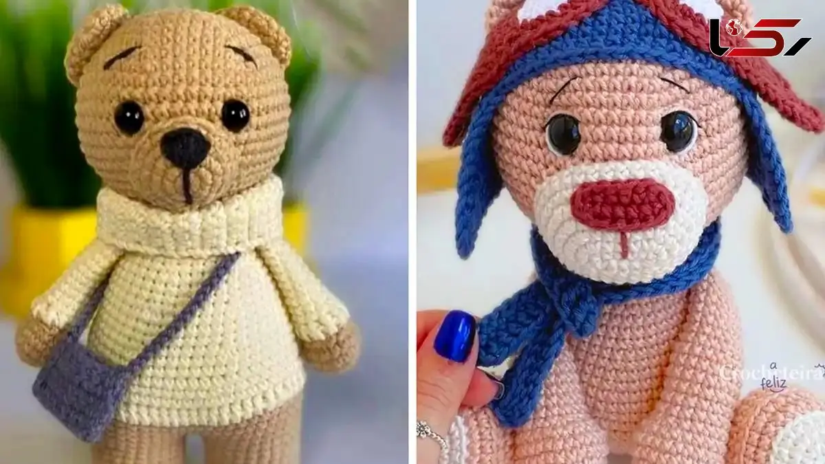 عروسک خرسی بافتنی: 15 مدل جذاب برای خلق هنر دست‌ ساز!
