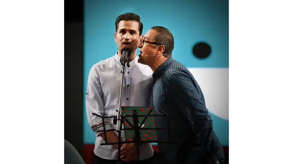 بازیگر سریال محبوب خط قرمز امشب در خندوانه 