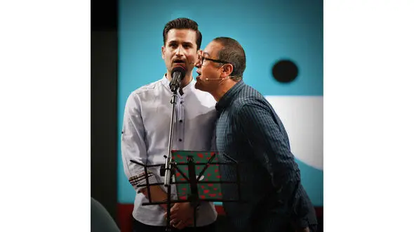 بازیگر سریال محبوب خط قرمز امشب در خندوانه 