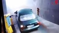 هیچ مانعی جلودار این راننده روسی نیست+فیلم