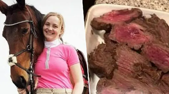 خوردن گوشت اسب توسط یک دختر  / او اسب محبوبش را تیکه تیکه کرد + عکس / نروژ