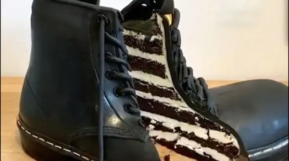 باورتان می شود کفش را بتوان خورد؟! + فیلم
