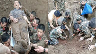 نجات جان 2 کارگر توسط پلیس در چین+عکس