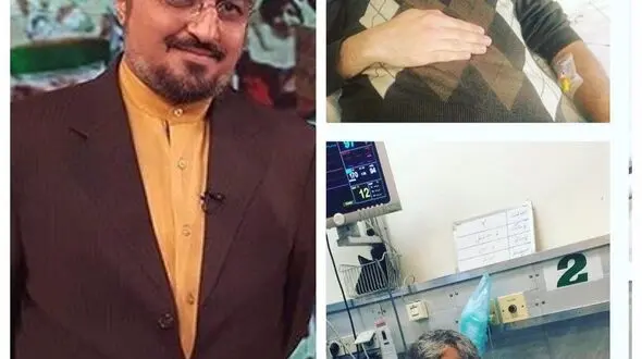 گوینده شبکه خبر در بیمارستان بستری شد+عکس