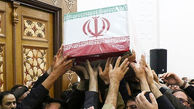 تشییع پیکر شهید امنیت در کرمانشاه /  مردم سنگ تمام گذاشتند + عکس