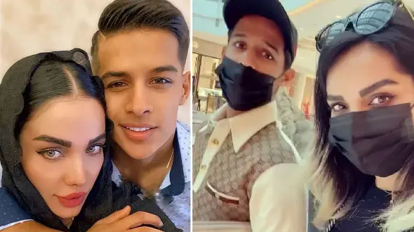 جشن ازدواج بازیگر جوان فوتبال و همسرش