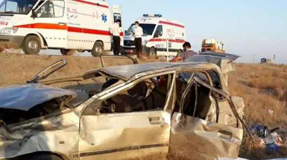 واژگونی خودرو در سبزوار با 2 کشته