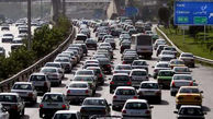 ترافیک در آزاد راه کرج- تهران و کرج-قزوین نیمه سنگین است