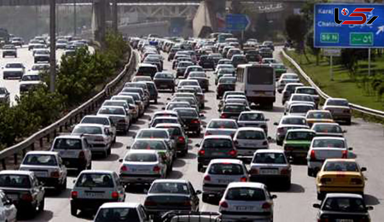 ترافیک در آزاد راه کرج- تهران و کرج-قزوین نیمه سنگین است
