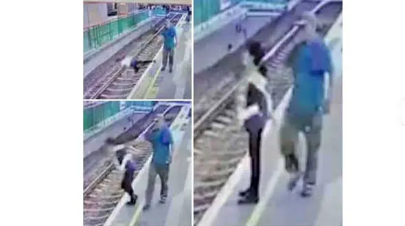 حمله یک مرد به پلیس زن در ایستگاه خلوت مترو