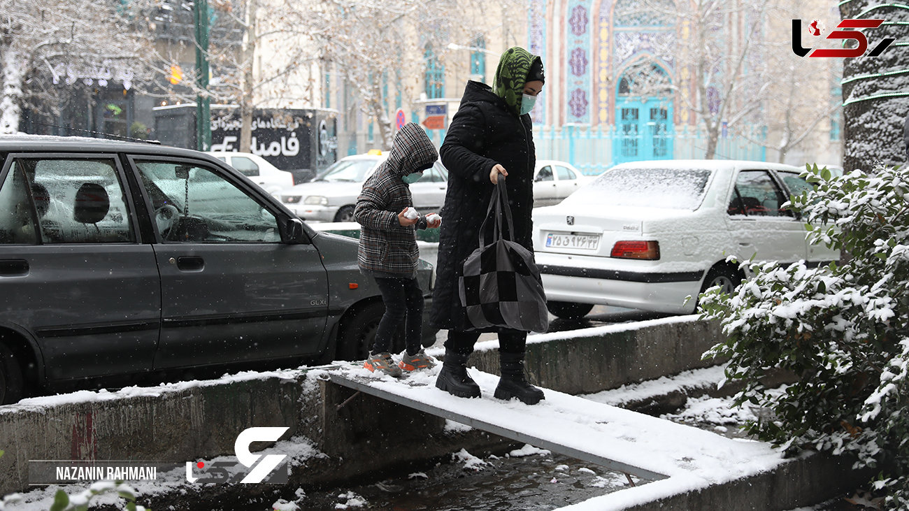 بارش باران و برف در تهران ادامه دارد / هوا تا پایان هفته سرد است