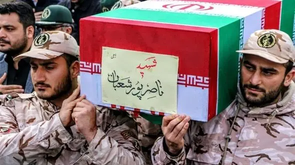 تشییع پیکر یک شهید سقوط هواپیمای اوکراین در بابل 