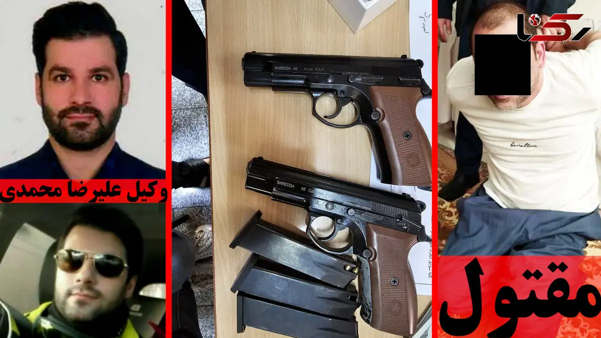 بازداشت قاتل هزار چهره وکیل تهرانی / تصادف ولنجک عمدی بود + عکس قاتل و مقتول