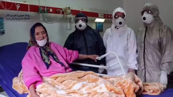 نجات معجزه آسای زن کرونایی در بیمارستان بابل + فیلم و عکس