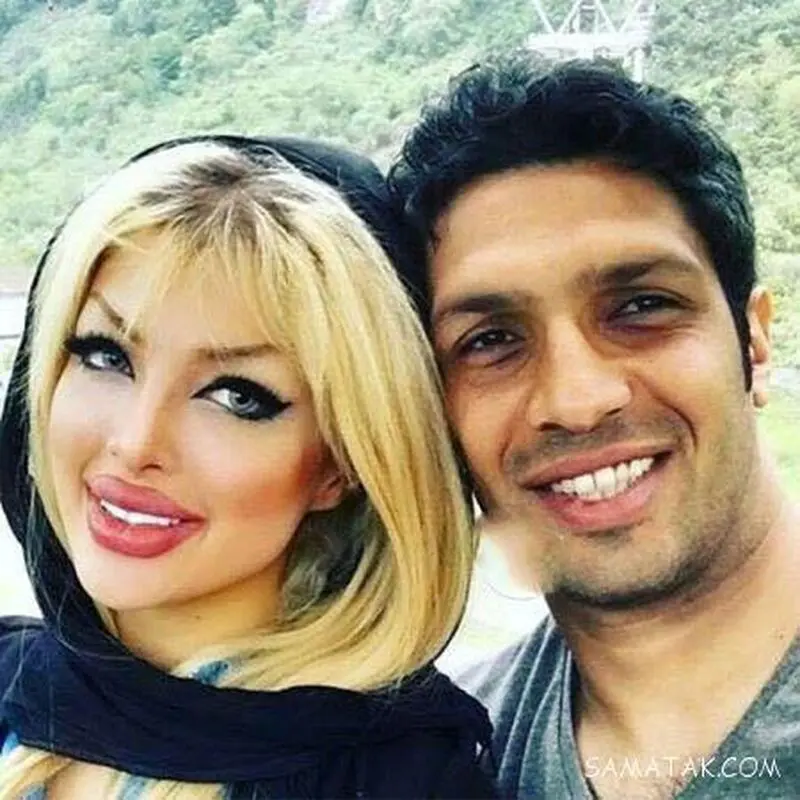سپهر حیدری و همسرش