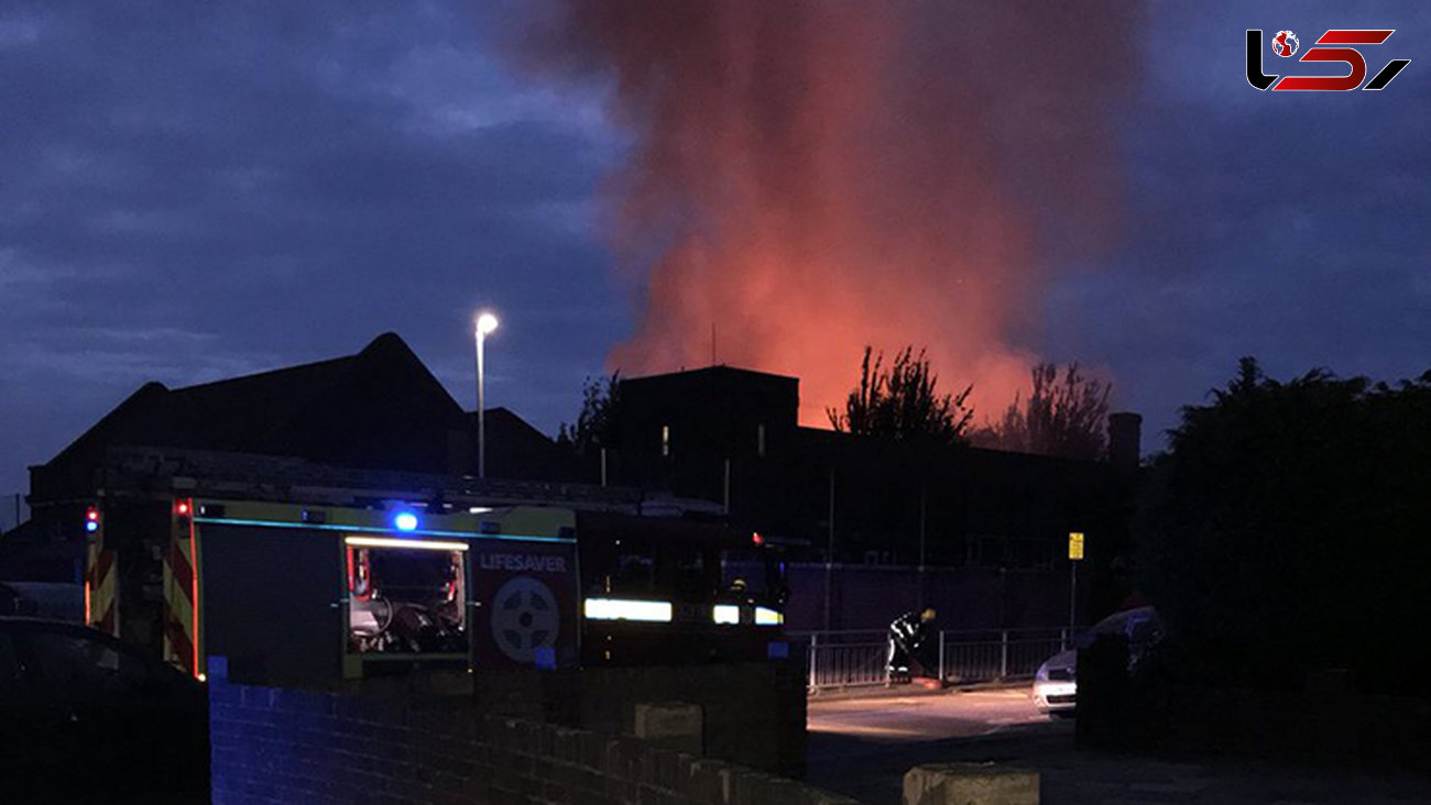 آتش‌سوزی مهیب در مدرسه‌ای در لندن