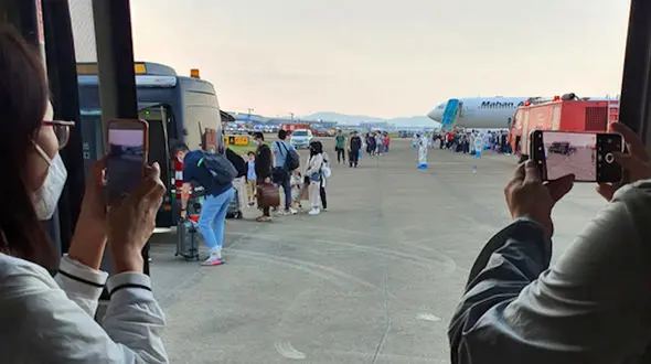 اولین فیلم از تدابیر امنیتی در پرواز بمب گذاری شده تهران گوانگژو / گفتگوی اختصاصی با مسافر ایرانی