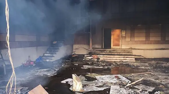 علت آتش‌سوزی سینما ایران کاشمر اعلام شد + عکس