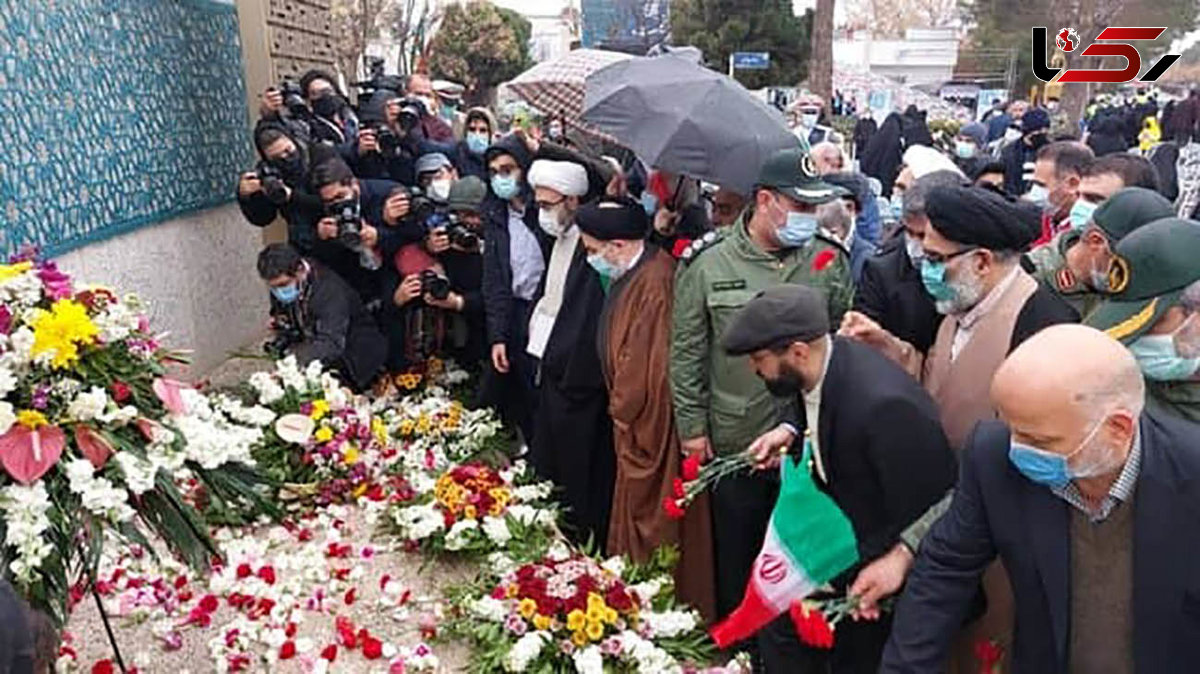 گلباران جایگاه جلوس امام راحل در بهشت زهرا (س)