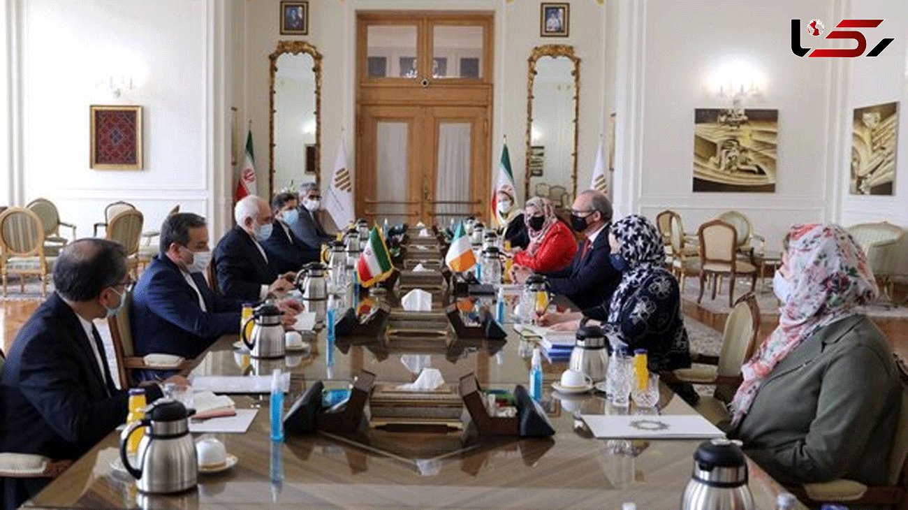 Zarif meets with Irish FM in Tehran