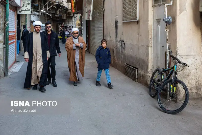 مراسم عمامه گذاری طلاب در قم