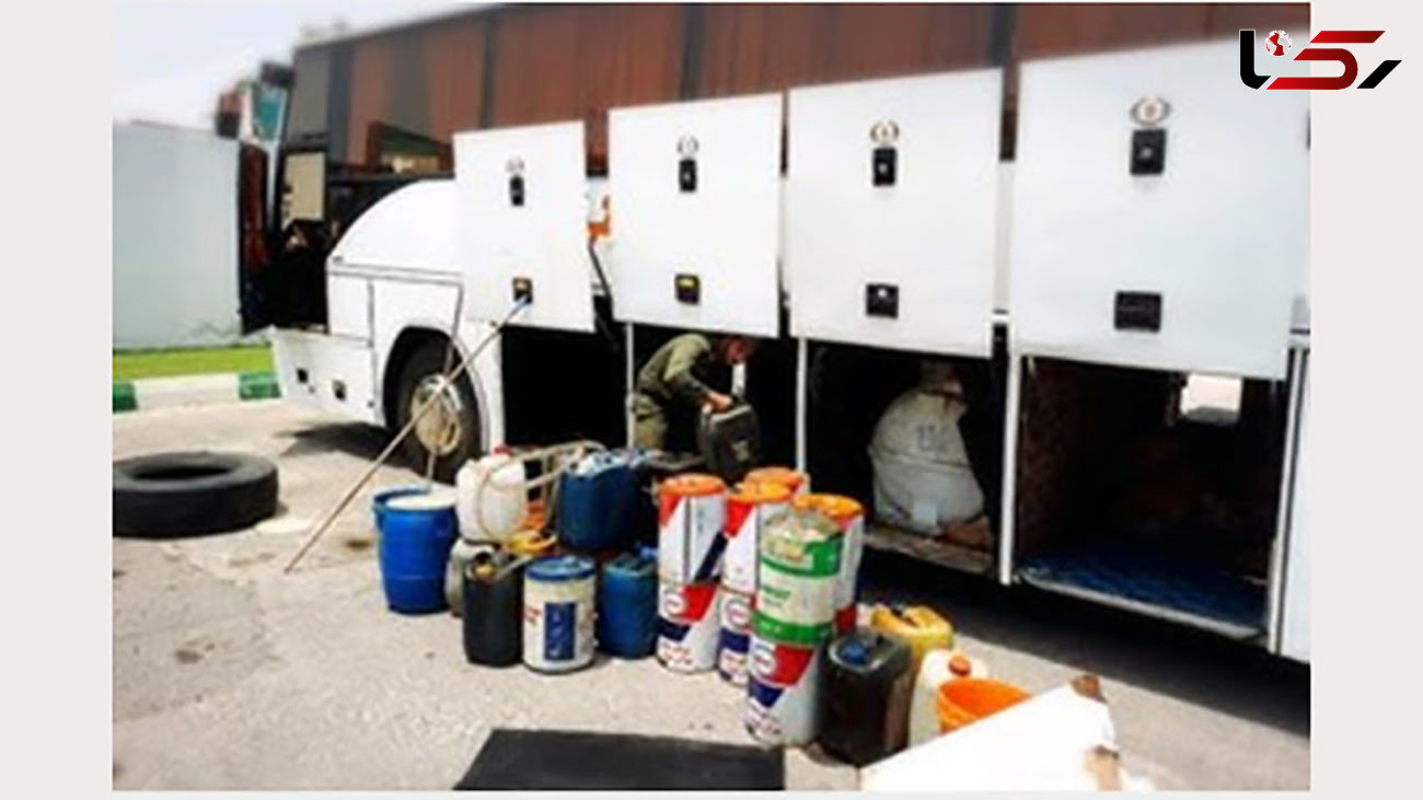 توقیف اتوبوس با بیش از ۳ هزار لیتر سوخت قاچاق در بجنورد