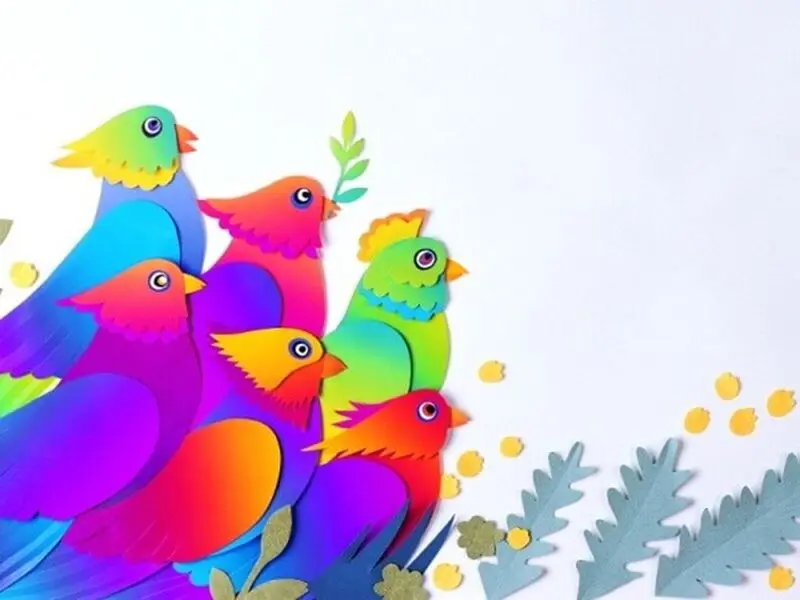 اثارهنری با تکه کاغذ