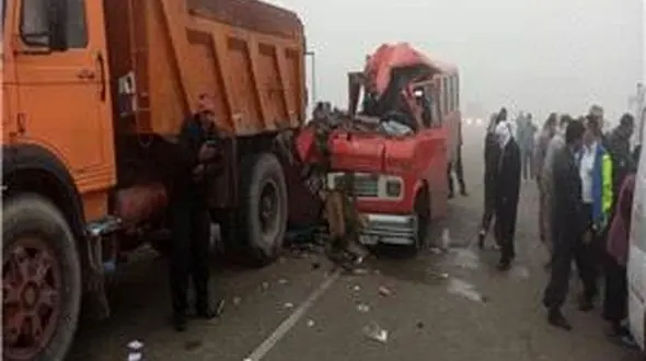 6 کشته در تصادف هولناک مینی بوس با کمپرسی در جاده مریوان / 3 تن نیز زخمی شدند +فیلم