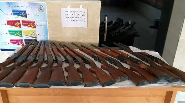 کشف 28 قبضه اسلحه شکاری در خلخال