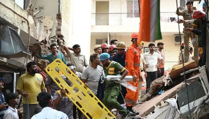 ریزش مرگبار خوابگاه دانشجویان در دهلی نو