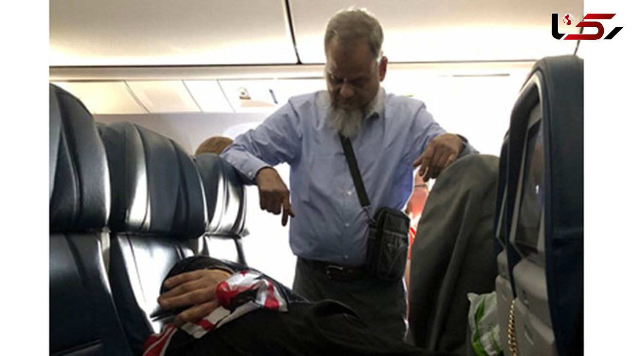  اقدام حیرت انگیز شوهر برای خوابیدن همسرش در هواپیما +عکس