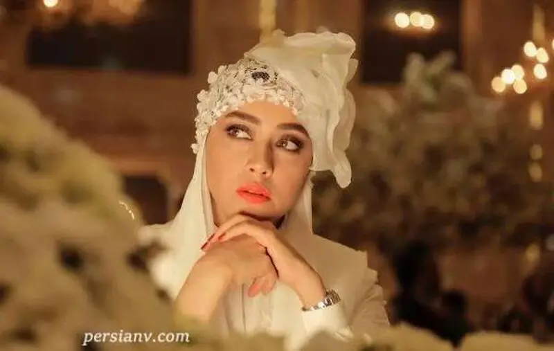 بهاره کیان افشار با لباس عروس 