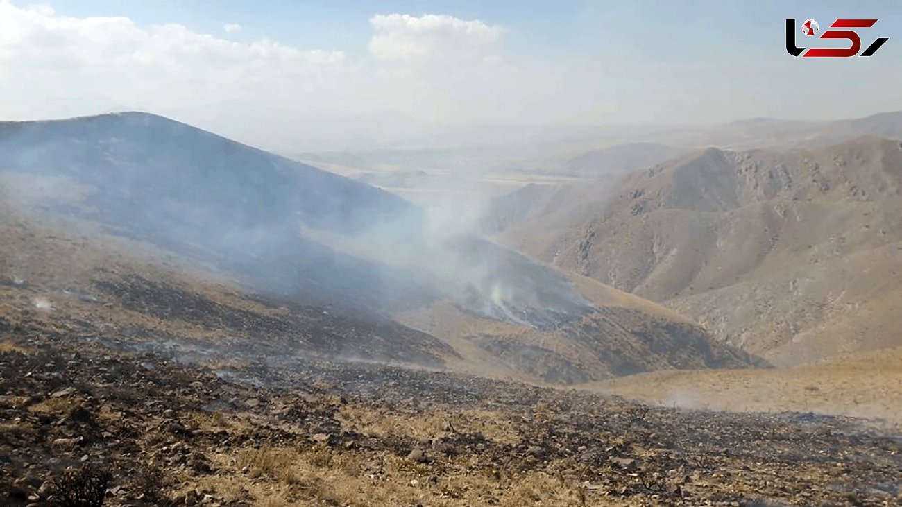 آتش سوزی در مراتع بستان آباد مهار شد