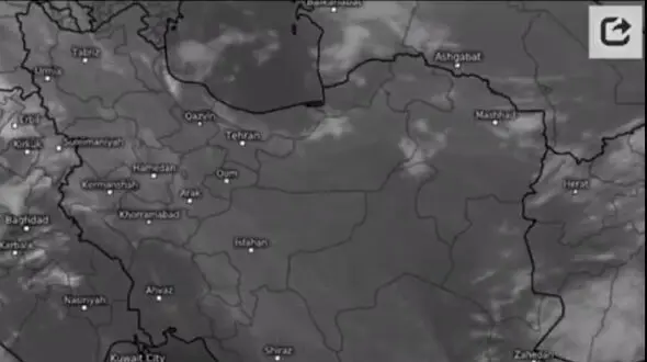 فیلم روند افزایش ابر در آسمان کشور بر اساس ماهواره