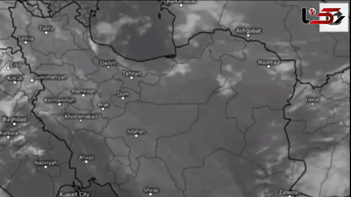 فیلم روند افزایش ابر در آسمان کشور بر اساس ماهواره