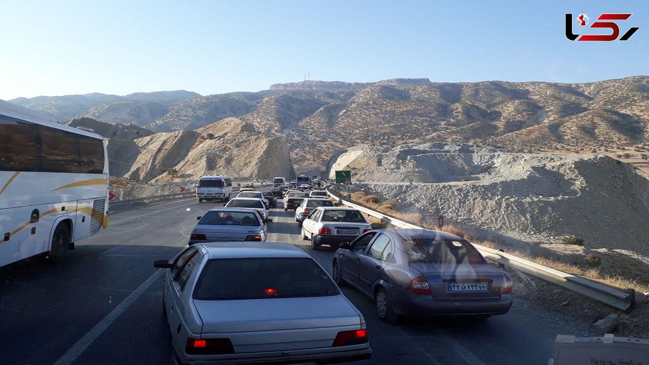 ترافیک پرحجم در محور‌های منتهی مرزهای شلمچه و چذابه در خوزستان 