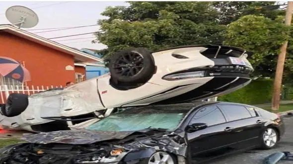  حادثه‌ وحشتناک در سرعت جنون آمیز یک راننده  + فیلم