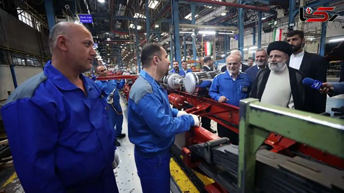 بازدید دکتر رئیسی از کارخانه ایران خودرو دیزل