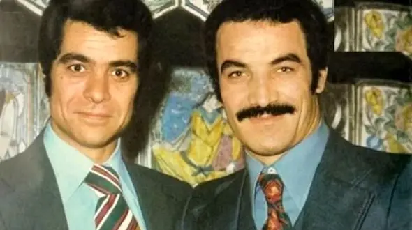 عکس سفر در زمان / «سعید راد و بهروز وثوقی» در حال گفتگو در یک مهمانی خصوصی /  دهه 50