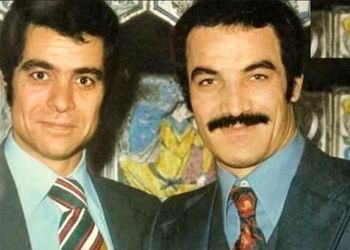 عکس سفر در زمان / «سعید راد و بهروز وثوقی» در حال گفتگو در یک مهمانی خصوصی /  دهه 50